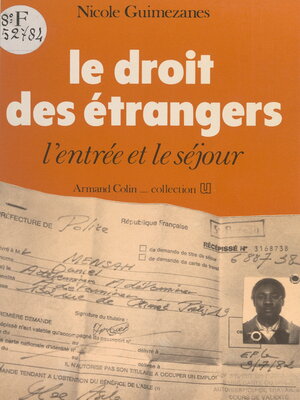 cover image of Le droit des étrangers